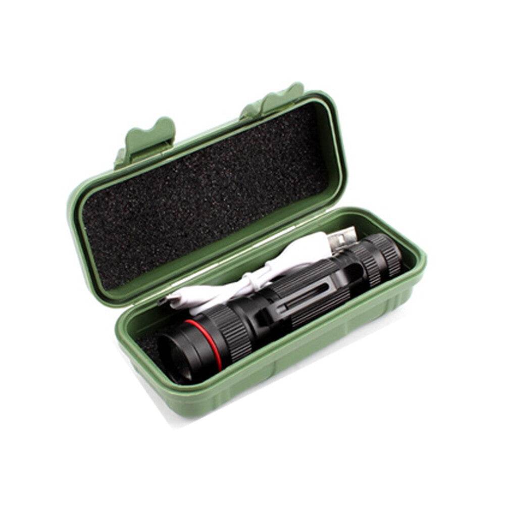 Rechargeable LED Military Flashlight Handheld