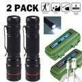 Rechargeable LED Military Flashlight Handheld