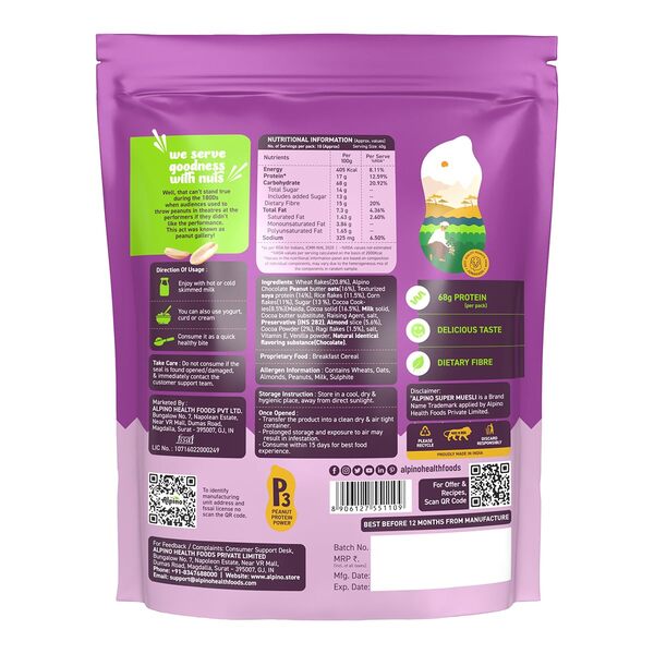 Protein-Rich Super Muesli Chocolate 400g