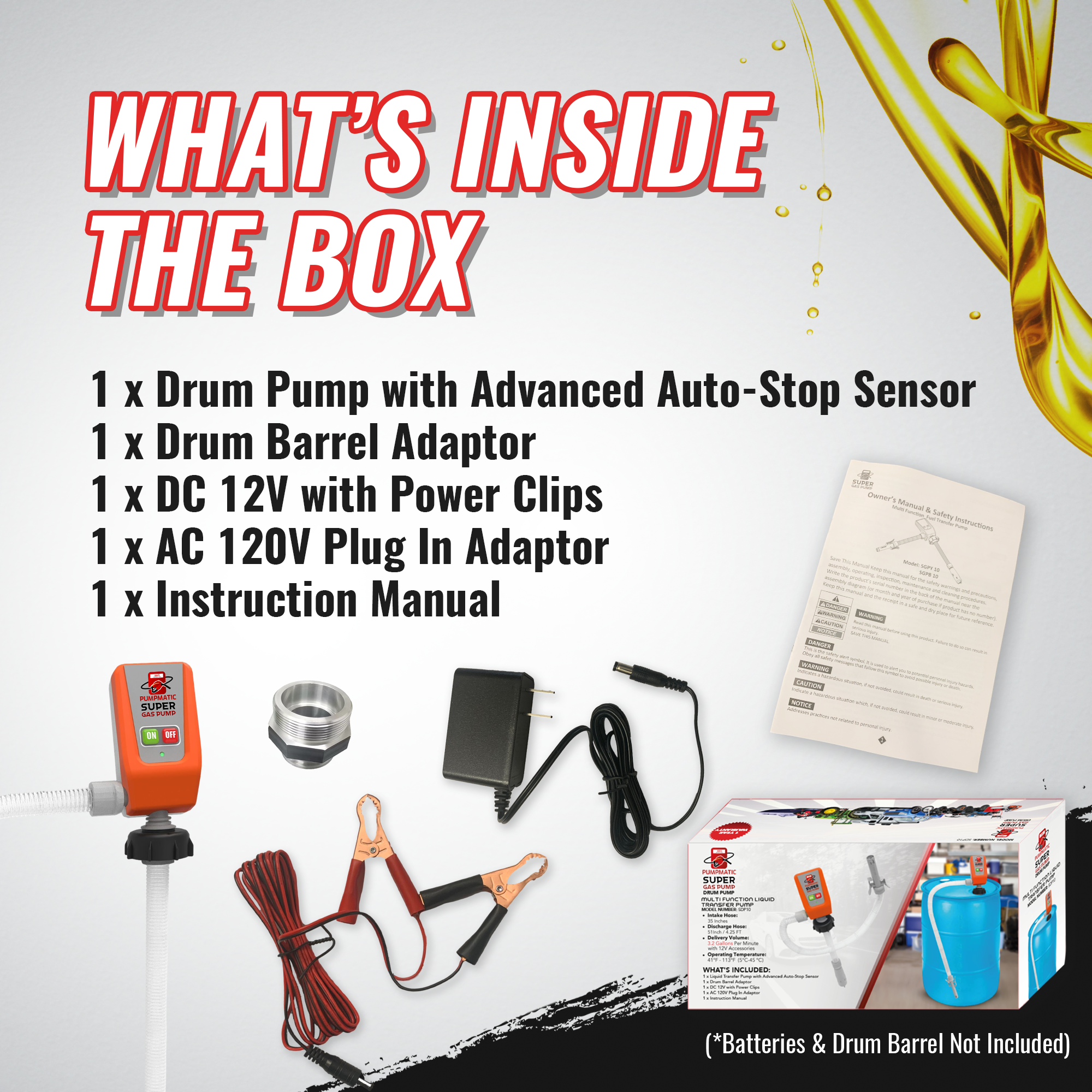 45 Gallon Drum Barrel Pump