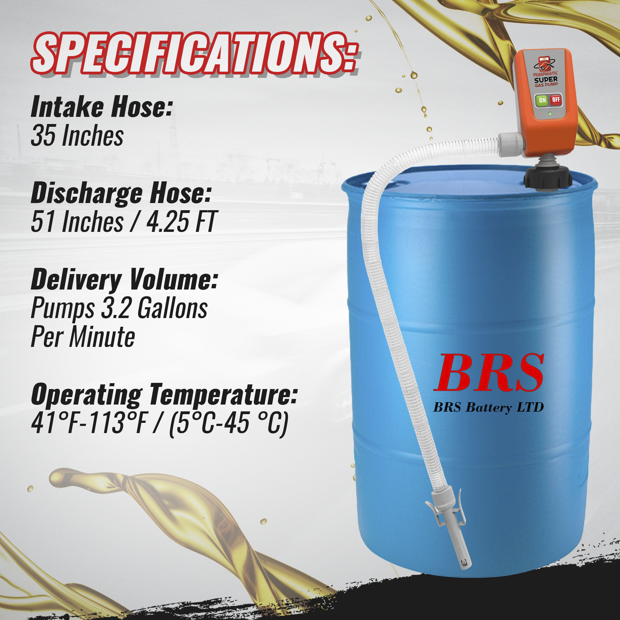 45 Gallon Drum Barrel Pump