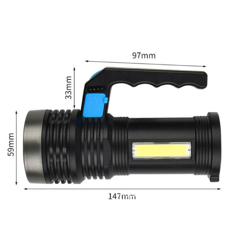 High Lumen Rechargeable LED Flashlight(Waterproof)