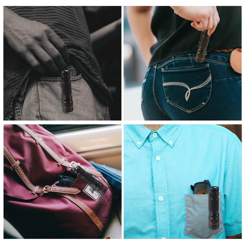 Rechargeable LED Military Flashlight Handheld